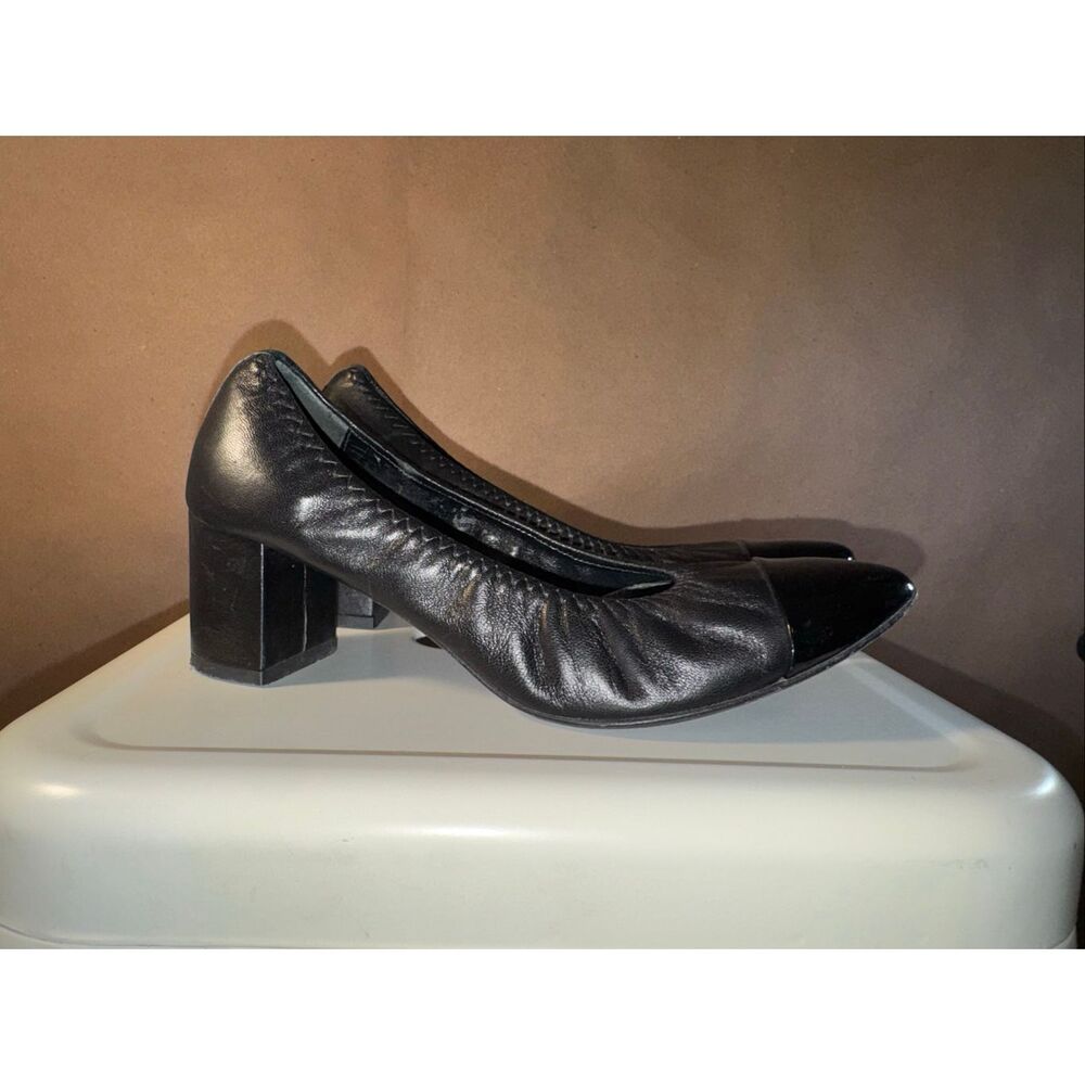 AGL Patent Leather Toe Heel.